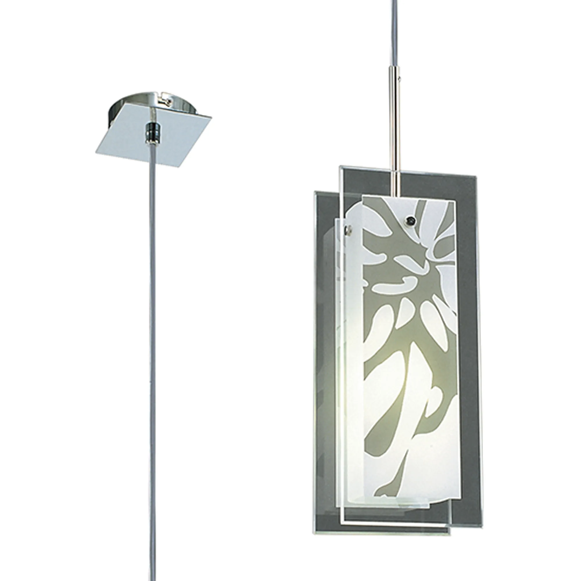 M8504/1  Euphoria Glass Pendant 1 Light